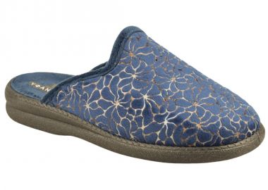 Παντόφλες γυναικείες | Υφασμάτινες | Υφαντίδης | 366240 | Μπλε - Υφαντίδης - 